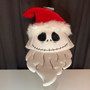 Disney Parks Jack Skellington Santa Holiday Christmas Baseball Cap